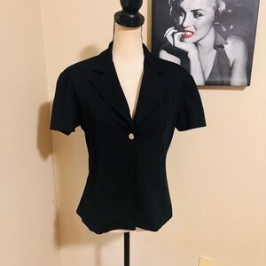 H.L. Spencer Black Short Sleeve Blazer